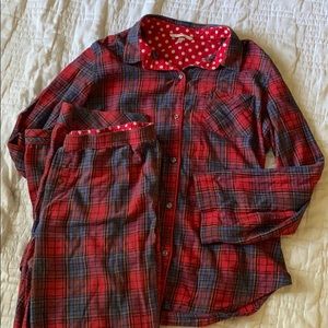 Red plaid VS pjs